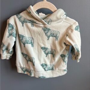 Kate Quinn Long Sleeve Skinny Hoodie in Highland Cows